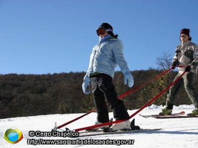 Foto esquiador asistido (Cerro Chapelco)