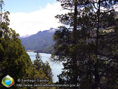 Panorámica 180º Lago Filo Hua Hum (Santiago Gaudio)