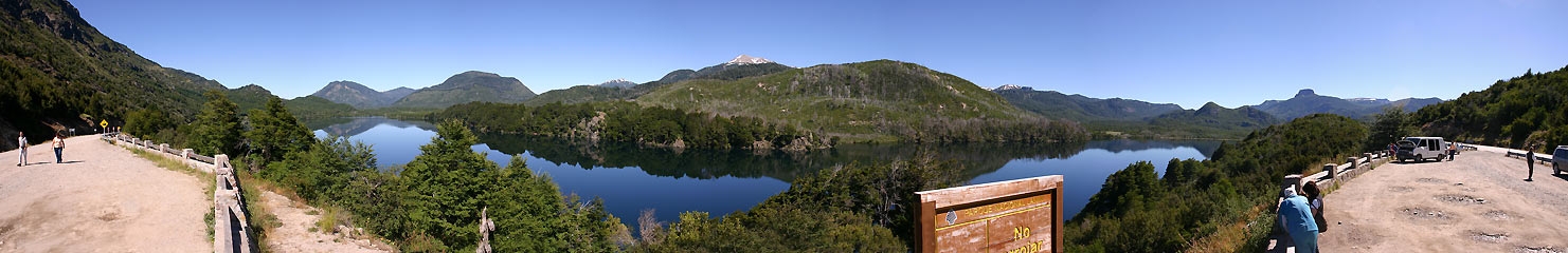 Panorámica 180º Mirador lago Machónico (Santiago Gaudio)