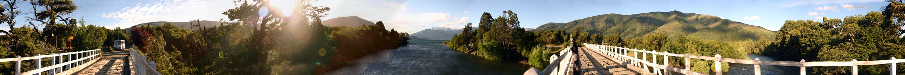 Panorámica 360º Nacimiento río Quilquihue - Lago Lolog (Santiago Gaudio)