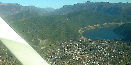 Vista aerea de San Martín de los Andes